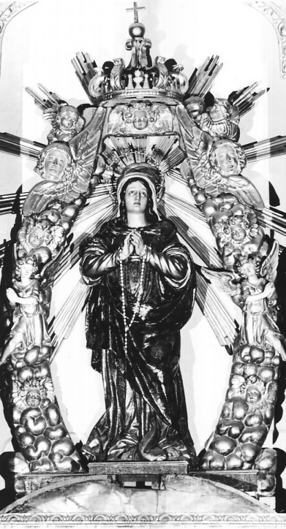 Madonna dei raccomandati, Madonna orante tra cherubini (scultura) - ambito romano (secc. XVII/ XVIII, sec. XIX)