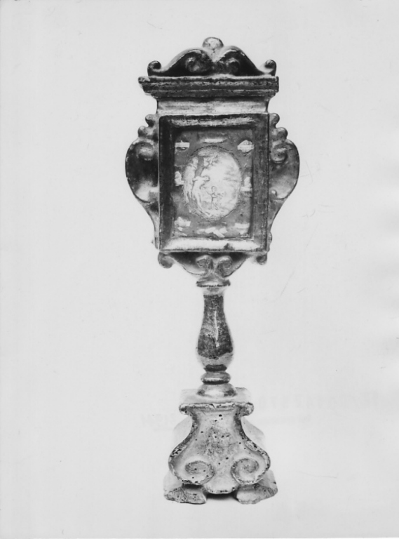 reliquiario - a ostensorio - ambito laziale (seconda metà sec. XVII)