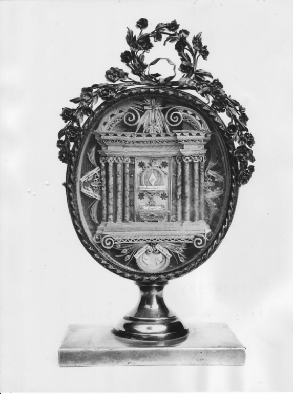 reliquiario - ambito laziale (sec. XIX)
