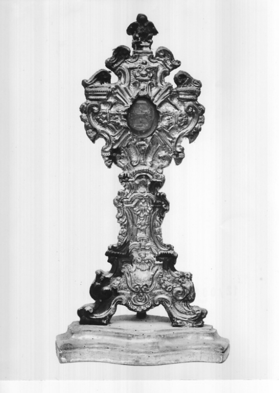 reliquiario - a ostensorio - ambito laziale (fine sec. XVII)