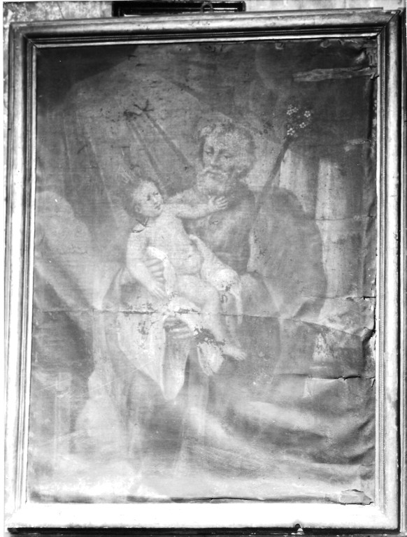 San Giuseppe e Gesù Bambino (dipinto) - ambito laziale (prima metà sec. XVIII)