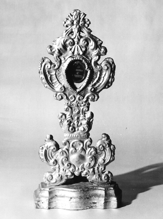reliquiario - a ostensorio - ambito laziale (sec. XVIII)