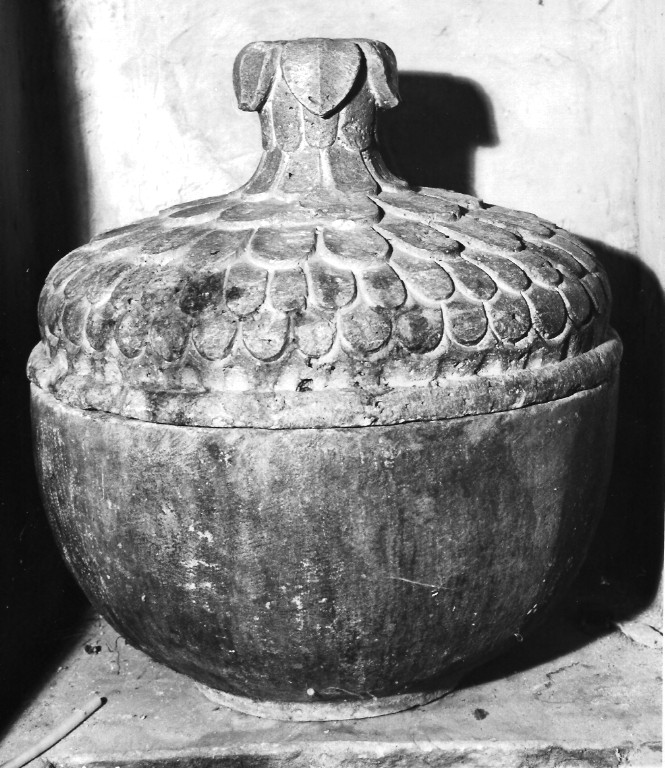 fonte battesimale - ambito abruzzese (sec. XVI)