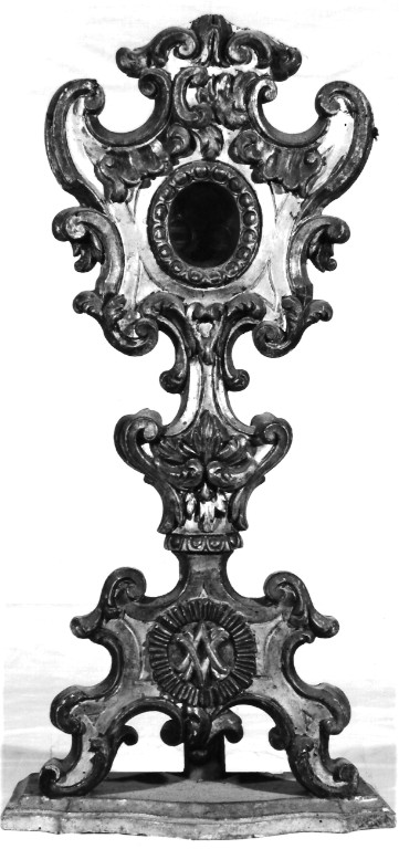reliquiario - a ostensorio - ambito laziale (sec. XVIII)