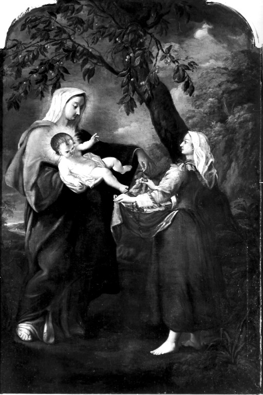Madonna delle ciliegie (dipinto) - ambito laziale (sec. XVII)