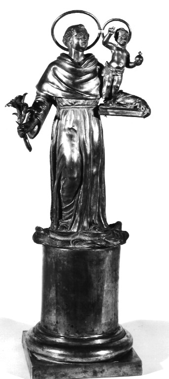 Sant'Antonio da Padova con il bambino (statuetta) - ambito laziale (sec. XIX)
