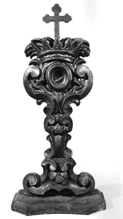 reliquiario - a ostensorio - ambito laziale (prima metà sec. XVIII)