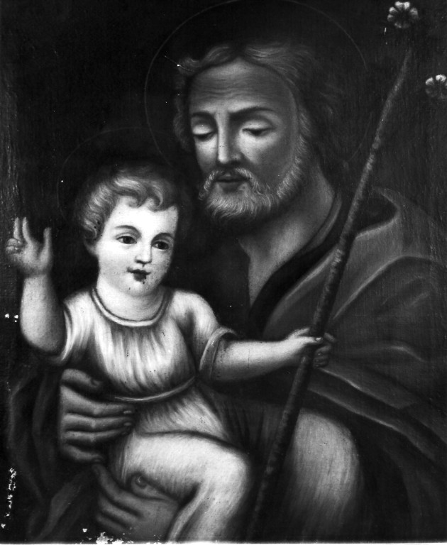 San Giuseppe e Gesù Bambino (dipinto) - ambito laziale (sec. XIX)