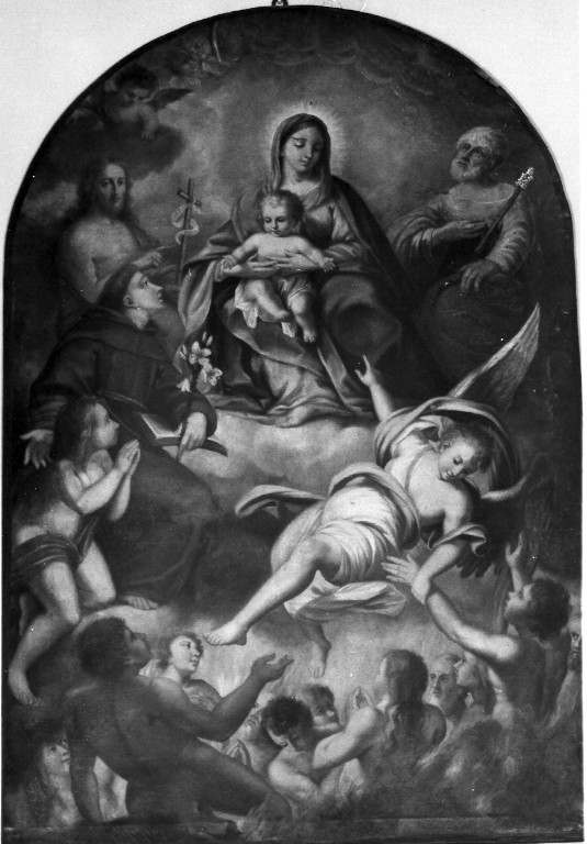 Madonna in gloria (dipinto) - ambito laziale (seconda metà sec. XVII)