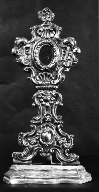 reliquiario - a ostensorio - ambito laziale (sec. XVIII)