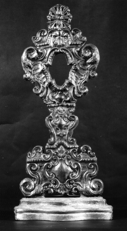 reliquiario - a ostensorio - ambito laziale (sec. XVIII)