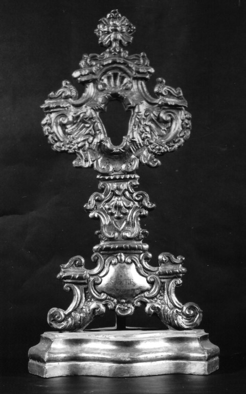 reliquiario - a ostensorio - ambito laziale (sec. XVIII)