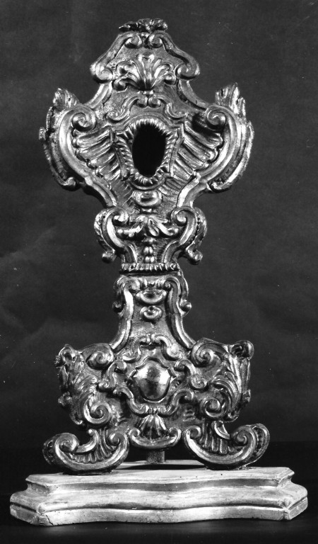 reliquiario - a ostensorio - ambito laziale (sec. XVIII)