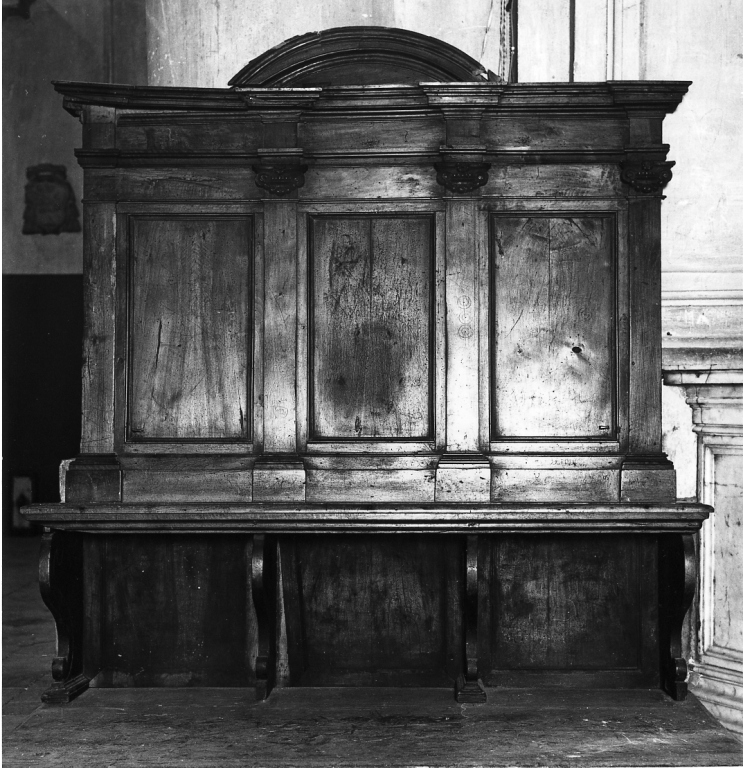 stalli del coro - ambito laziale (sec. XVIII)