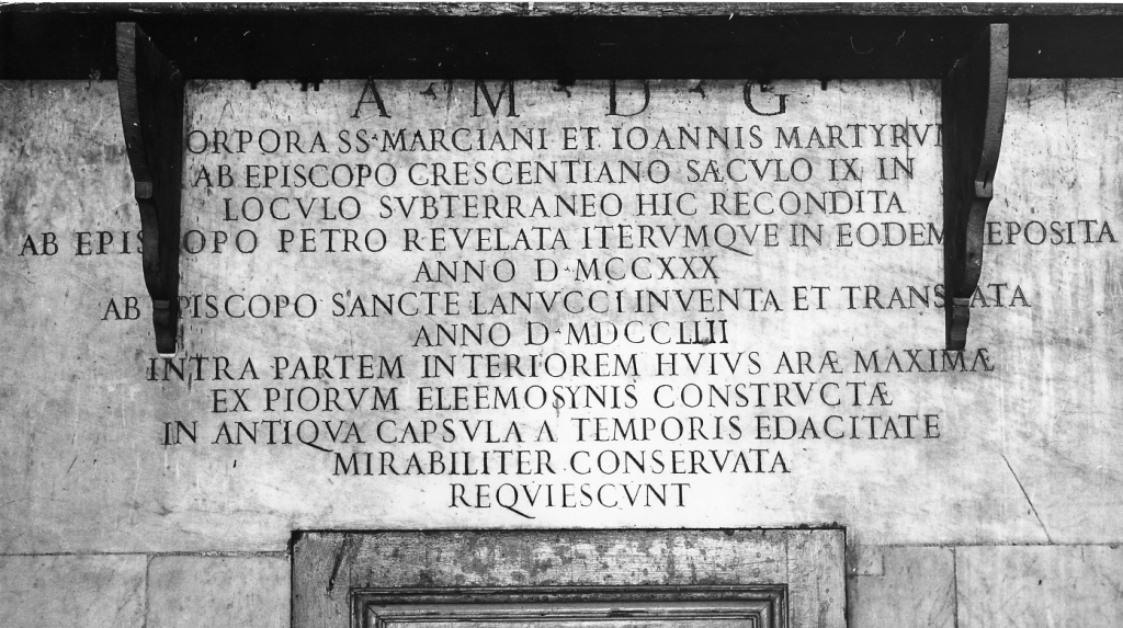 lapide commemorativa - ambito laziale (metà sec. XVIII)