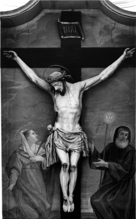 Santi (dipinto, elemento d'insieme) - ambito laziale (secc. XVII/ XVIII)