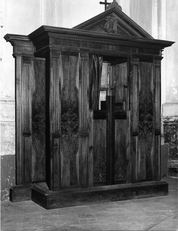 confessionale - manifattura laziale (prima metà sec. XX)