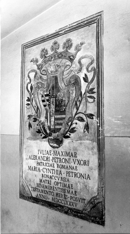 lapide commemorativa - ambito laziale (sec. XVIII)