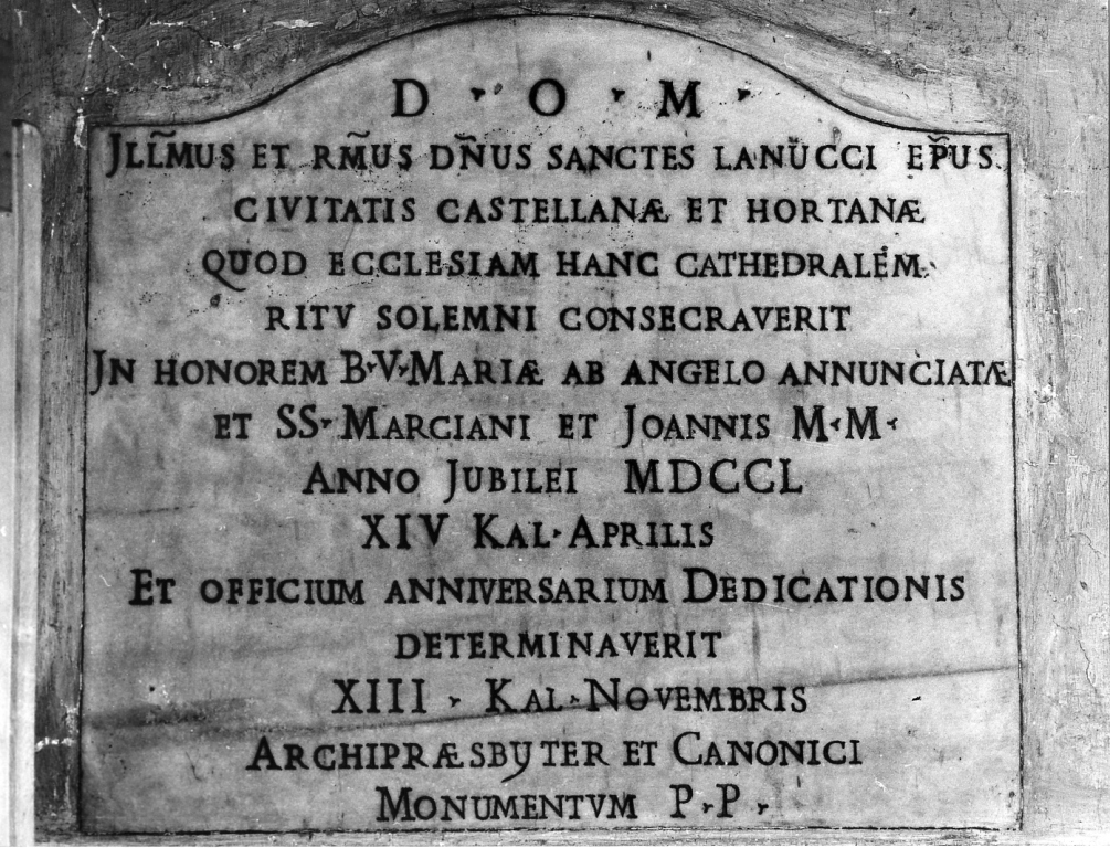lapide commemorativa - ambito laziale (sec. XVIII)