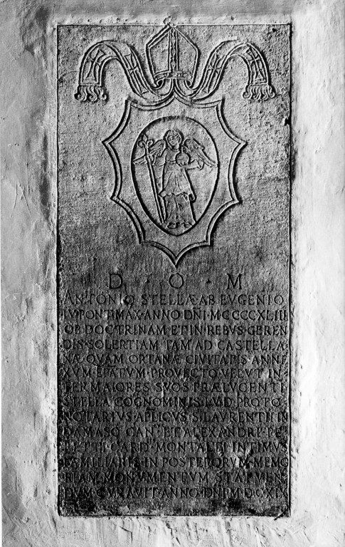 lapide commemorativa - ambito laziale (primo quarto sec. XVII)