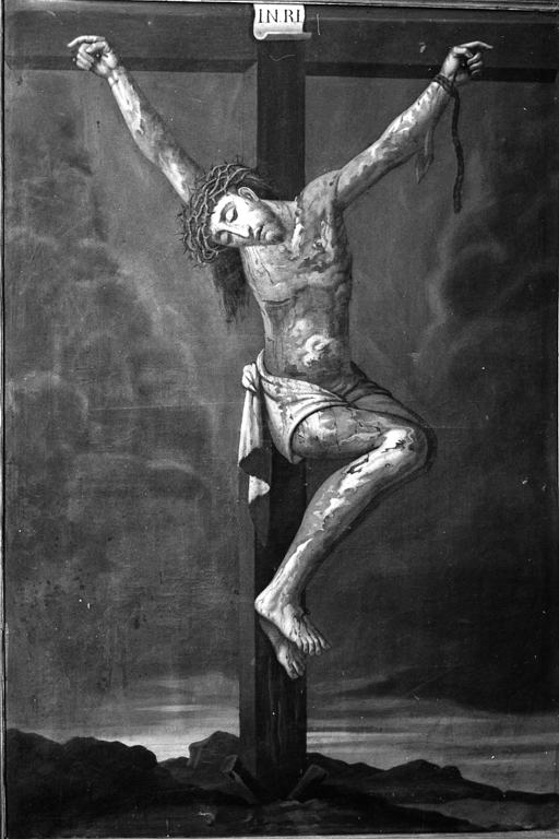 Cristo Crocifisso (dipinto) di Gagliardi Giovanni (attribuito) (sec. XX)