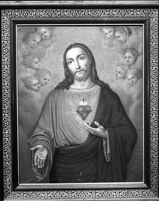 Sacro cuore di Gesù (dipinto) - ambito romano (fine/inizio secc. XIX/ XX)