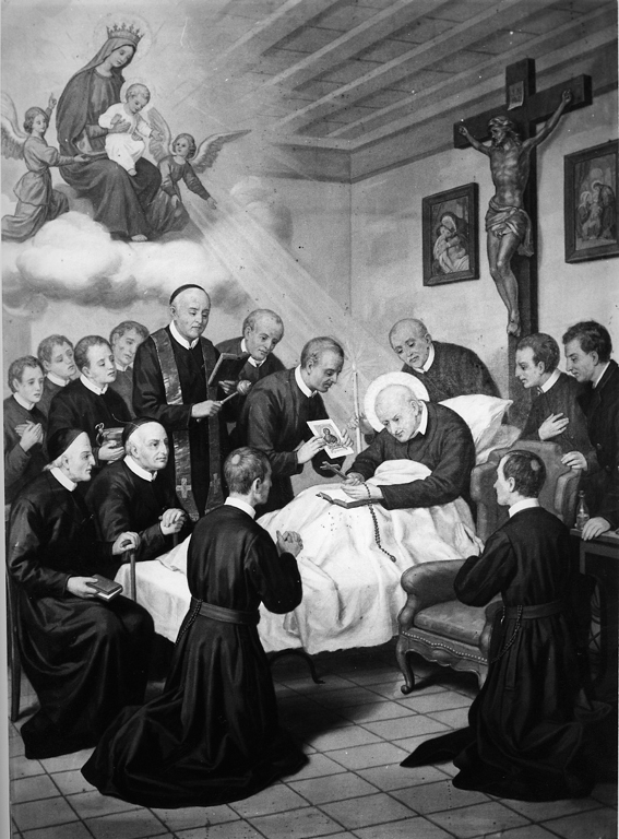 Transito di Sant'Alfonso de' Liguori (dipinto) - ambito romano (primo quarto sec. XX)