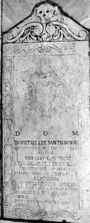 lapide tombale - ambito romano (sec. XVII)