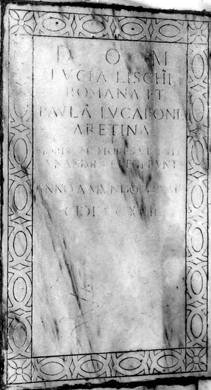 lapide tombale - ambito romano (sec. XVII)