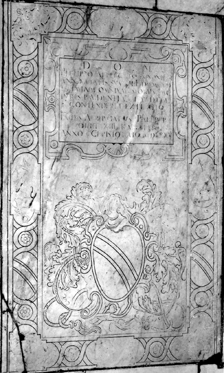 lapide tombale - ambito romano (sec. XVI)