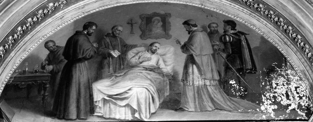 morte di Torquato Tasso (dipinto) di Balbi Filippo (sec. XIX)