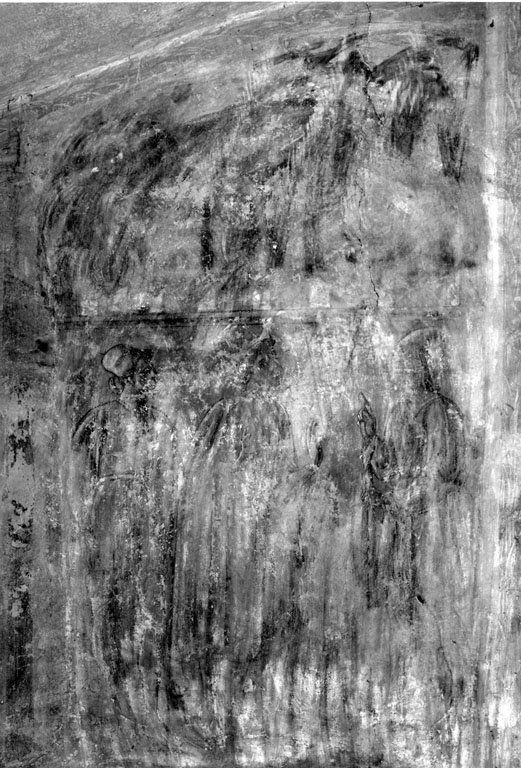 apparizione del demonio al padre di Sant'Onofrio (dipinto) - ambito toscano (sec. XV)