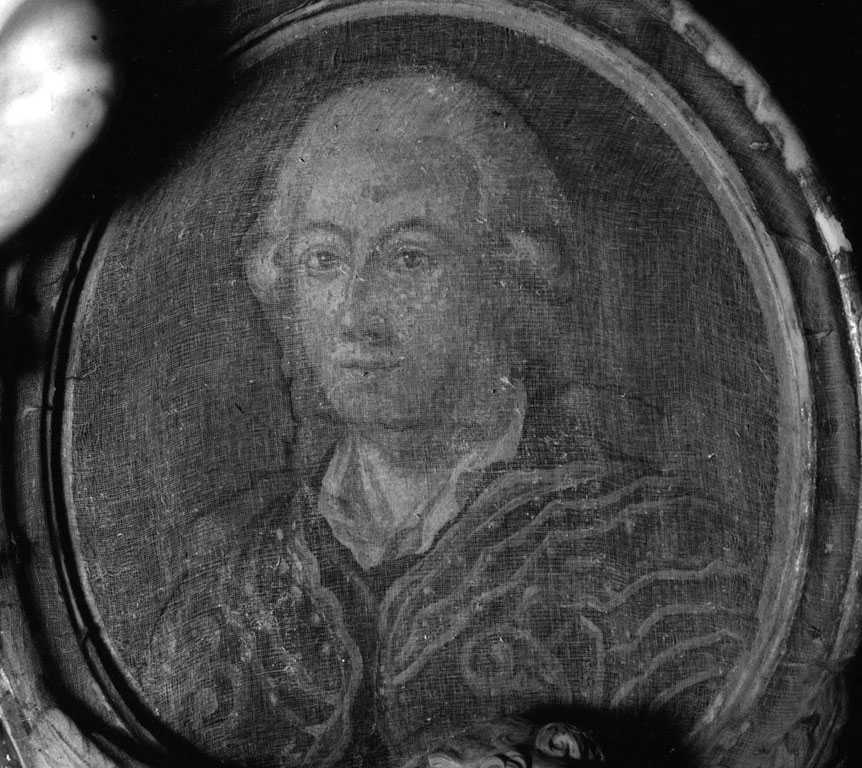 ritratto di Giuseppe Rondinini (decorazione musiva) - ambito romano (sec. XVIII)