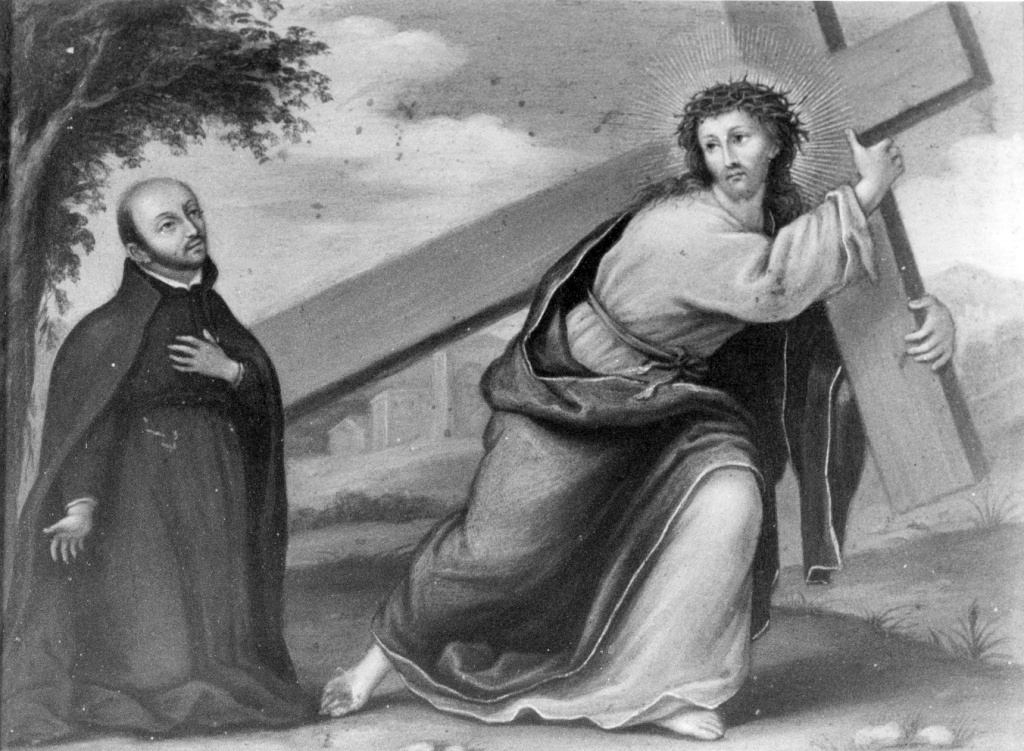 Visione di s. Ignazio di Loyola (dipinto) - ambito Italia centrale (fine/inizio secc. XVII/ XVIII)
