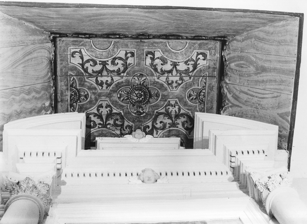 decorazione pittorica, frammento - ambito laziale (sec. XVII)