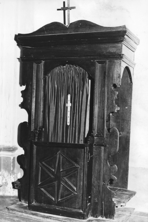 confessionale mobile - bottega laziale (sec. XVIII)