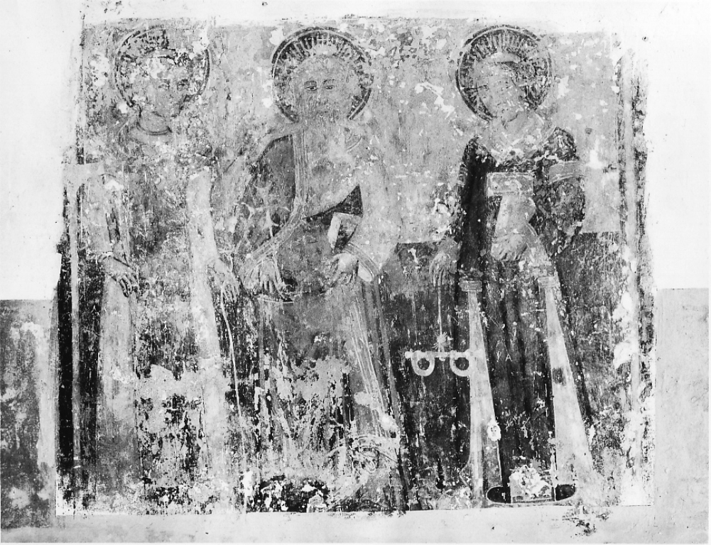 San Leonardo, San Pietro, San Lorenzo (dipinto) - ambito laziale (sec. XV)