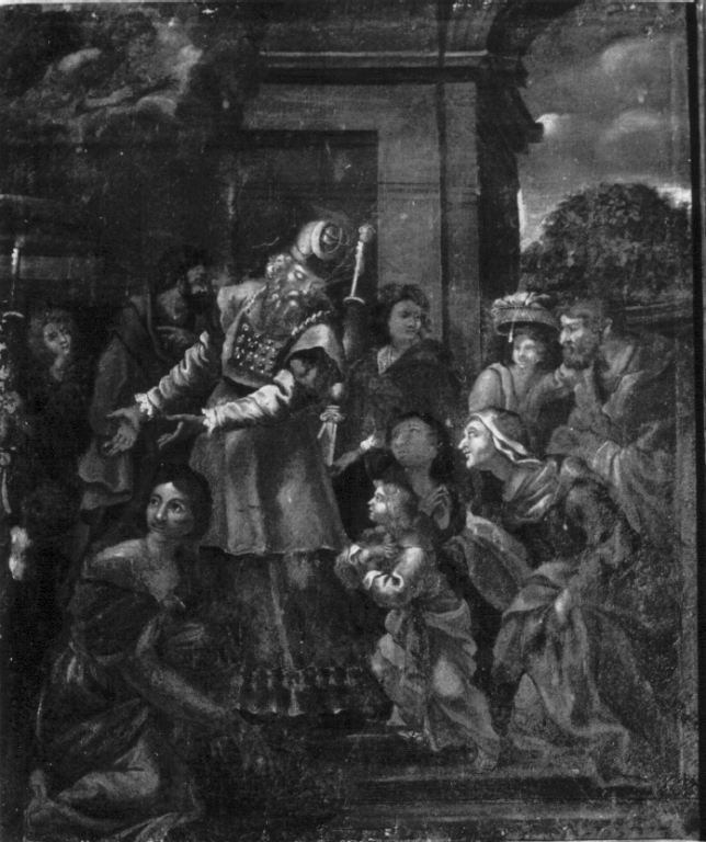 presentazione di Maria Vergine al tempio (dipinto) - ambito romano (sec. XVIII)