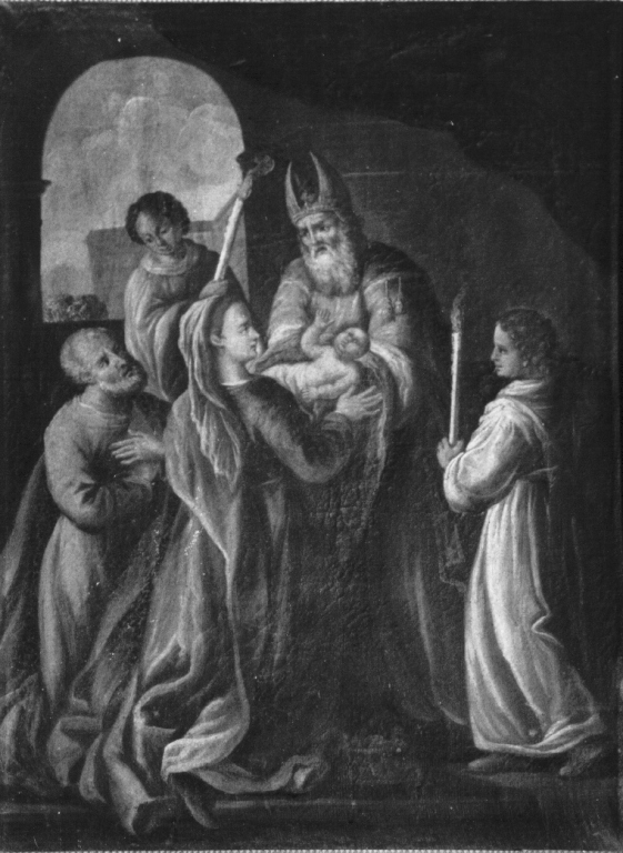 circoncisione di Gesù Bambino (dipinto) - ambito romano (fine/inizio secc. XVII/ XVIII)