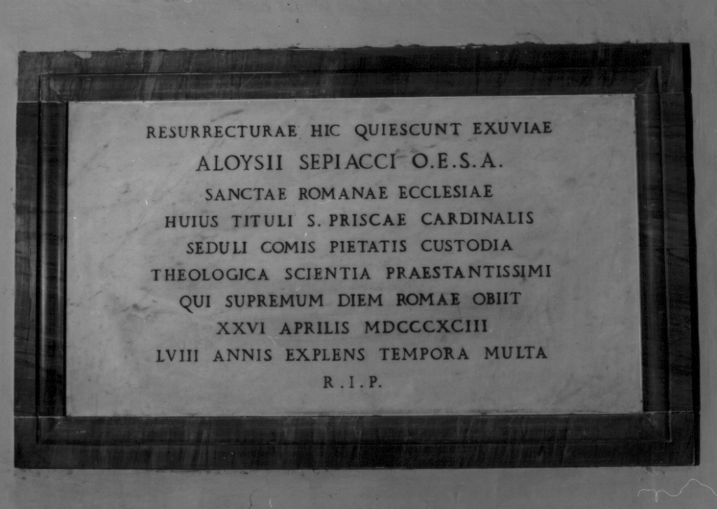 lapide tombale - ambito romano (sec. XX)