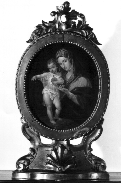Madonna con Bambino (dipinto) di Batoni Pompeo Girolamo (maniera) (metà sec. XVIII)