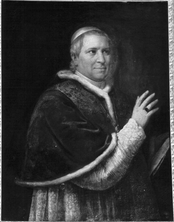ritratto di papa Pio VI Braschi (dipinto) - ambito romano (fine sec. XVIII)
