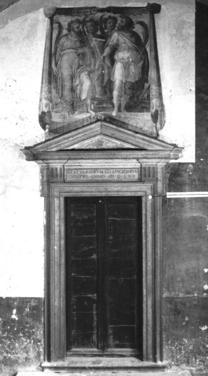 mostra di portale - ambito romano (sec. XVI)