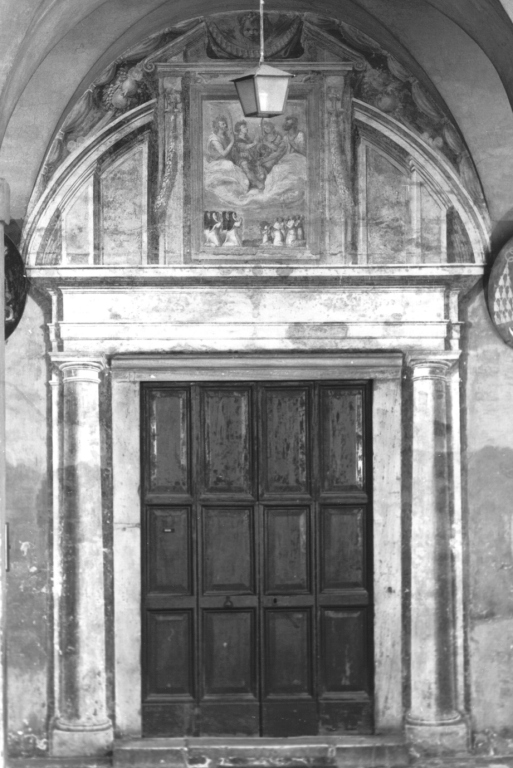 mostra di portale - ambito romano (seconda metà sec. XVI)