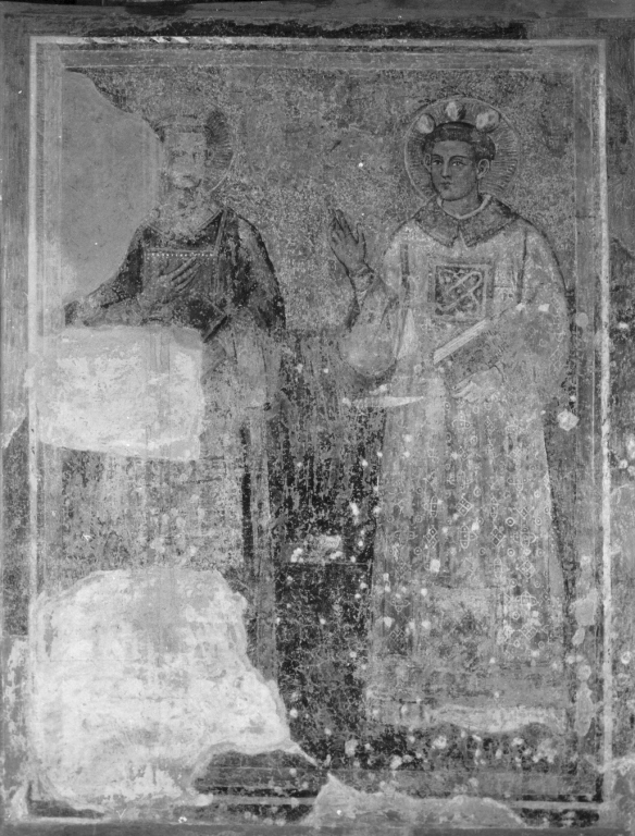 Santo Stefano e San Lorenzo (dipinto) - ambito romano (primo quarto sec. XIV)