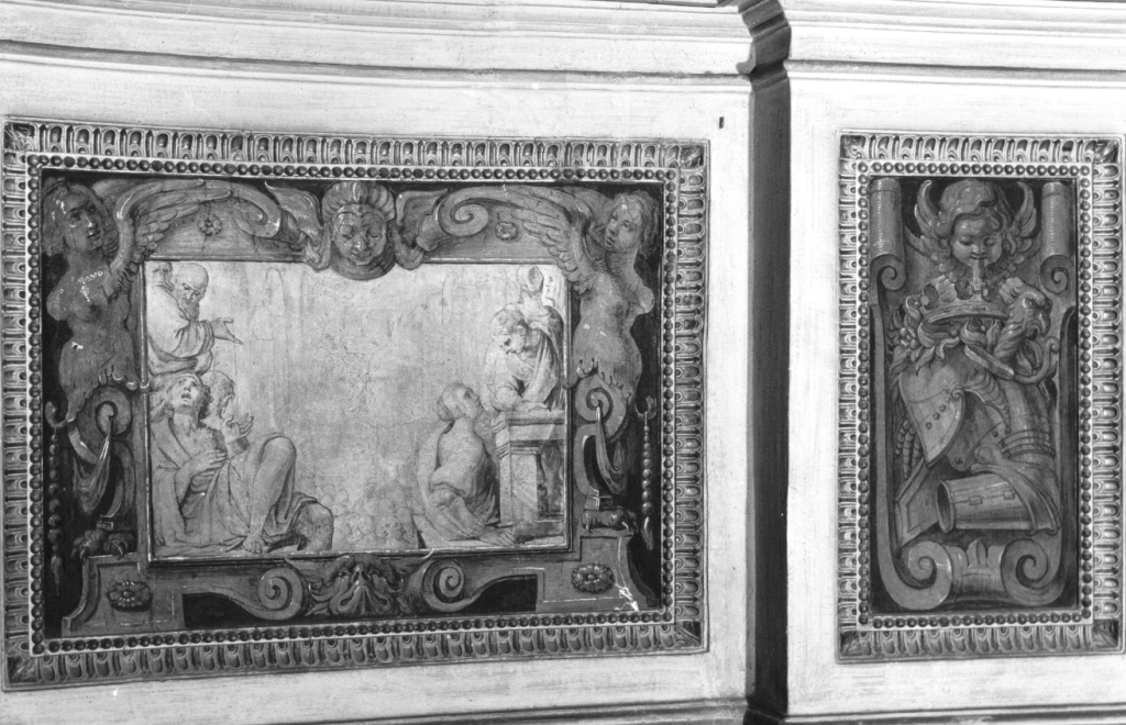 interno di una chiesa (dipinto) di Mannozzi Giovanni detto Giovanni da San Giovanni (attribuito) (secondo quarto sec. XVII)