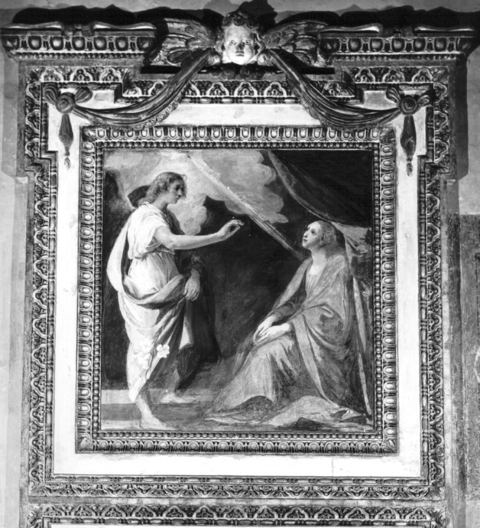 Annunciazione (dipinto) di Mannozzi Giovanni detto Giovanni da San Giovanni (sec. XVII)