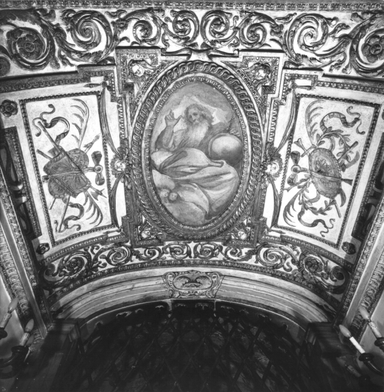 decorazione plastico-pittorica di Mannozzi Giovanni detto Giovanni da San Giovanni - ambito romano (primo quarto sec. XVII)