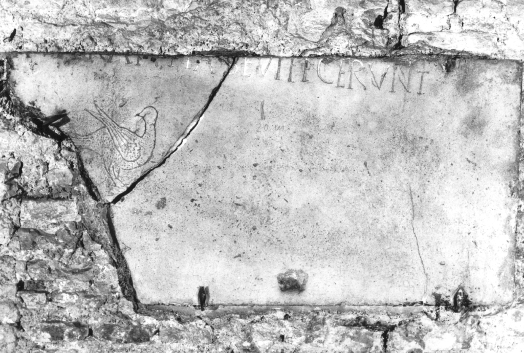 lapide, frammento - ambito romano (secc. IV/ V)