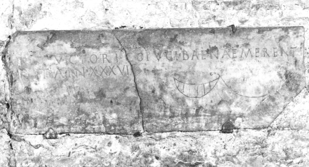 lapide tombale, frammento - ambito romano (prima metà sec. V)